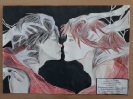 14 лет. Eren and Mikasa. Рыжих Виктория. Россошинская ООШ - МБОУ Старобелокурихинская СОШ. рук. Попова Надежда Николаевна