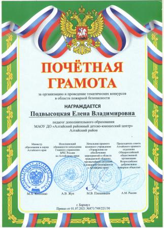 Почётная грамота 001
